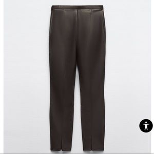Zara Faux Leather Leggings